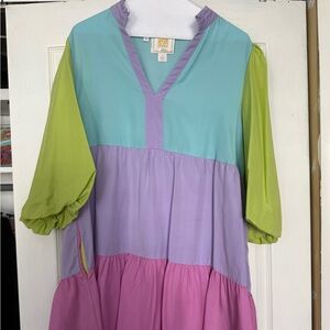 Emily McCarthy Colorful  Dress